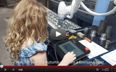 Video: 9yr old programs a DN Solutions Cobot